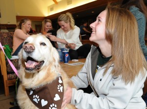 Dogs help Rocky Mountain College students chill out during finals week Dogs help Rocky Mountain College students chill out during finals week