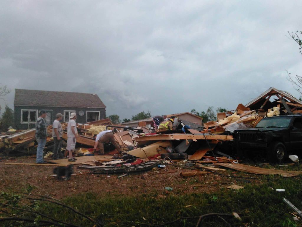 Injuries unknown as Baker tornado destroys 2 homes, damages up to 12