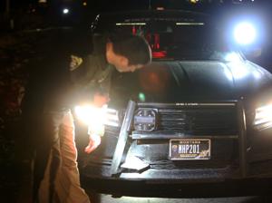 Driver rams MHP patrol car during Lockwood chase