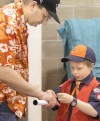 Paper rocket fun at Scout Show