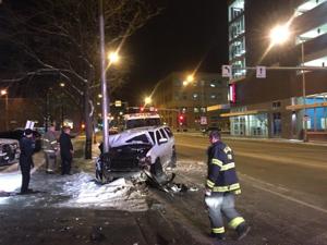 Alcohol suspected in crash outside downtown Billings hotel