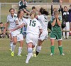 Central's Sammy Elliott, 12, Allie Lucas, 3, Becca Shipp, 15, and Holly Davison, 13, celebrate