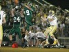 A pass intended for Dillon's Chance Kluesner is broken up