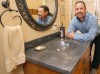 McGregor Design's James McGregor and a bathroom counter