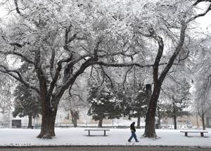 Snow continues to fall on Billings but temperatures in 50s forecast for early next week
