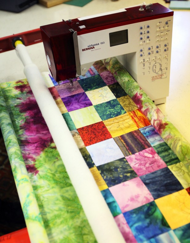 Flynn brings quilting into man's world