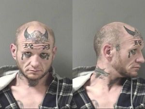 Police identify suspect by face tattoos, arrest him on meth charges