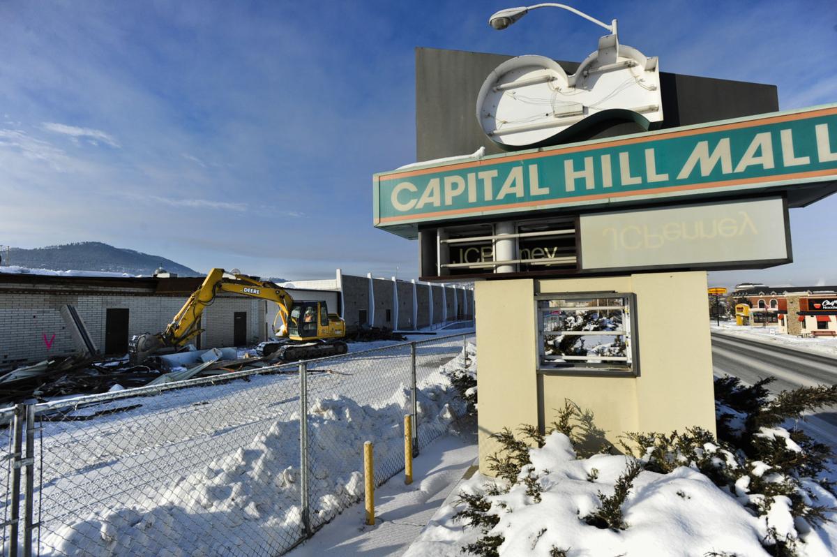 demolition of the capital hill mall begins thursday morning.