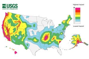 Earthquake hazard map Earthquake hazard map