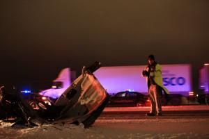 Man hospitalized in Billings after rollover crash has minor injuries