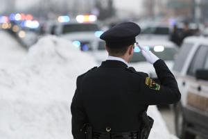 Dozens of law enforcement join escort for fallen Rolette County deputy