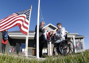 Wounded veteran receives a home