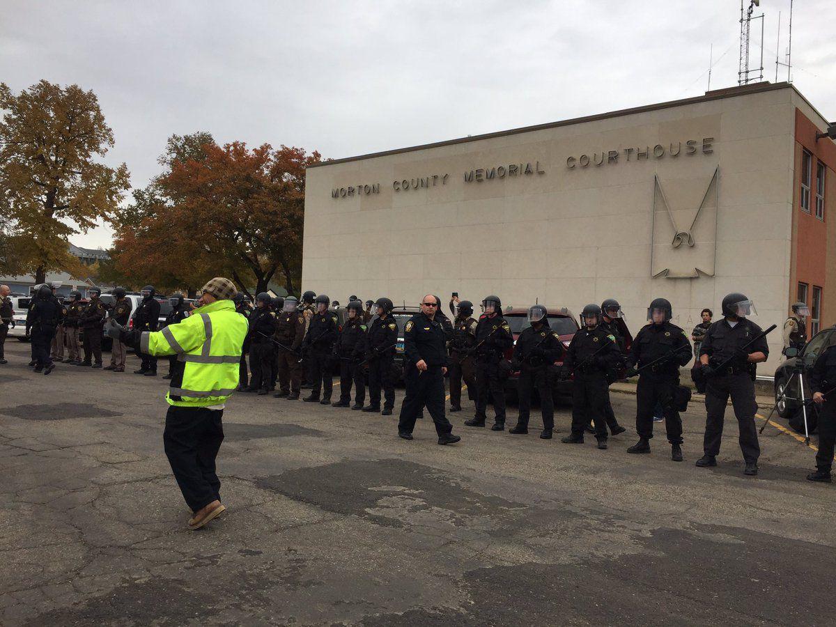 Courthouse protest