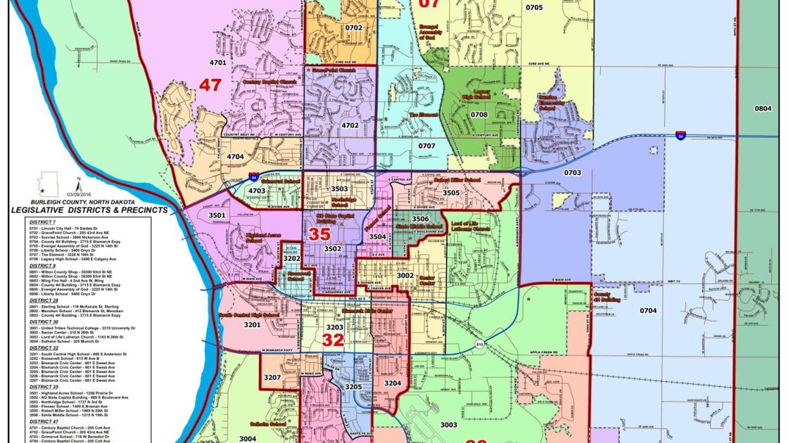 Bismarck Burleigh Voting Precinct Map Bismarcktribune bismarck-burleigh-voting-precinct-map-bismarcktribune