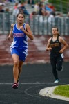 <p>Adrian Sanchez-Gonzalez/Chronicle</p>
<p>Big Timber's Selene Johnson, left, runs during the 800-meter final at the Southern B Divisional meet on Saturday, May 19, 2012, in Bozeman. The Sheepherders girls team and the Manhattan boys team were overall winners in the track and field competition.</p>
