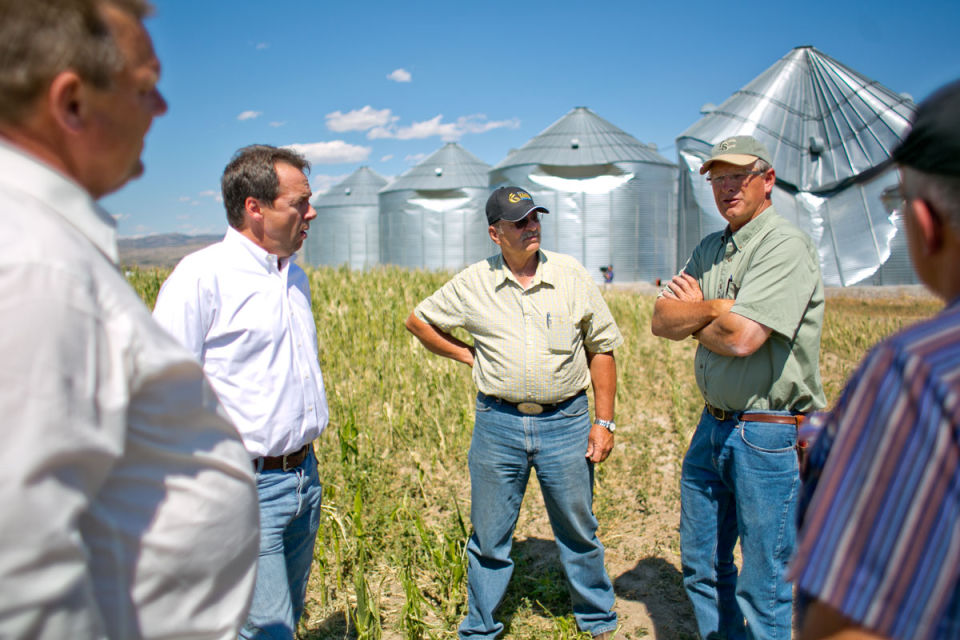 Tester and Bullock tour damaged farmland News