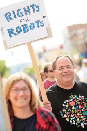 Satirists hit the streets in Fourth of July demonstration 