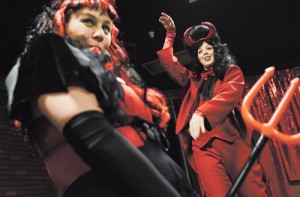 <p>Cassandra Lewis and Nina Tucciarelli will be performing in a creepy cabaret called "The Visceral Show" at the Equinox Theatre.</p>
