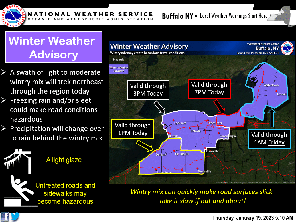 Winter Advisory In Effect For Freezing Rain