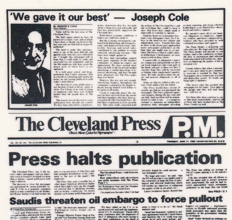 The day the Press died Features