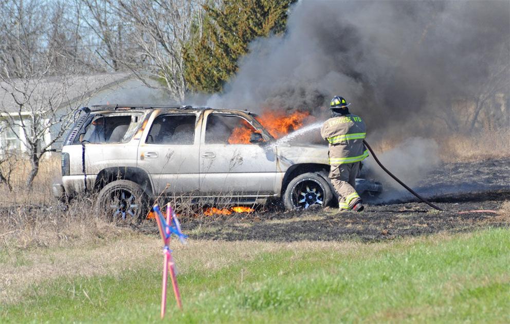 SUV fire injures man in Emhouse