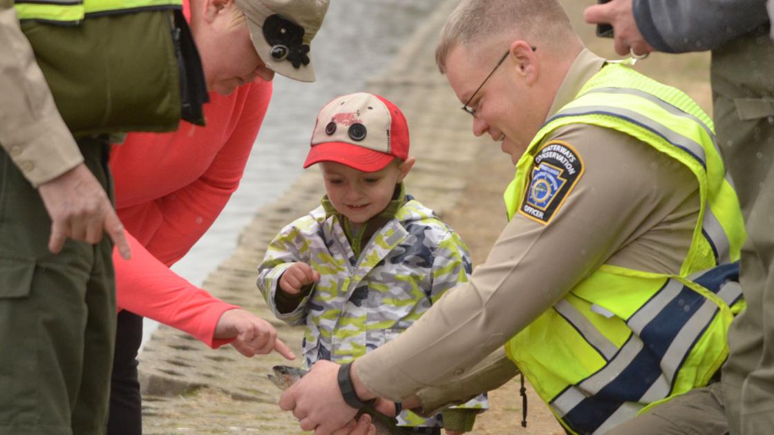 Stocking up on trout at Children's Lake | Boiling Springs | cumberlink ... - Carlisle Sentinel