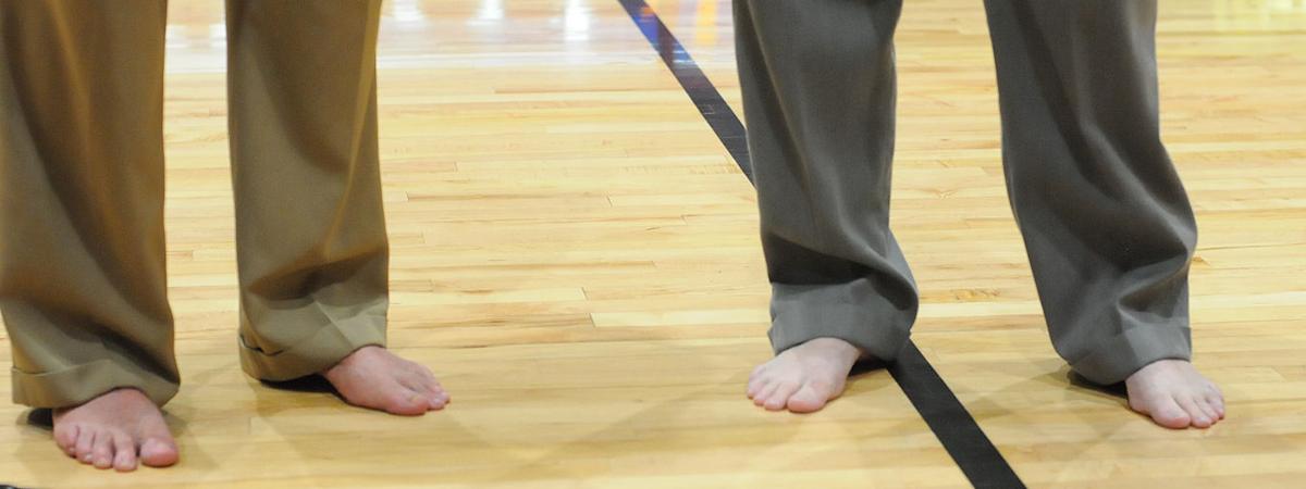 Coaches Go Shoeless For Charity News 3663
