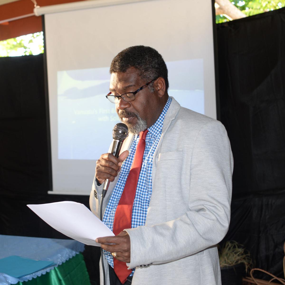 Foreign Affairs Minister Bruno Lengkone Tau