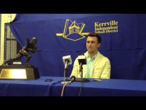Johnny Manziel returns to Kerrville press conference
