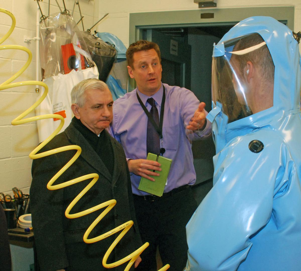 Sen. Jack Reed, Staff Visit Fort Detrick