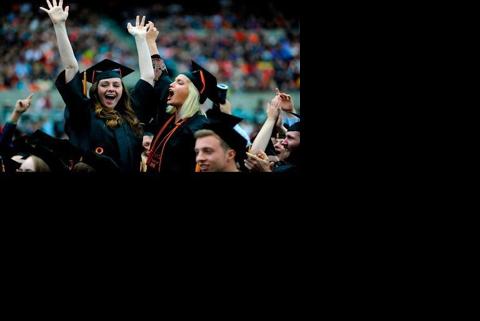 360 Video: Clips from Oregon State University's 147th Commencement Ceremony