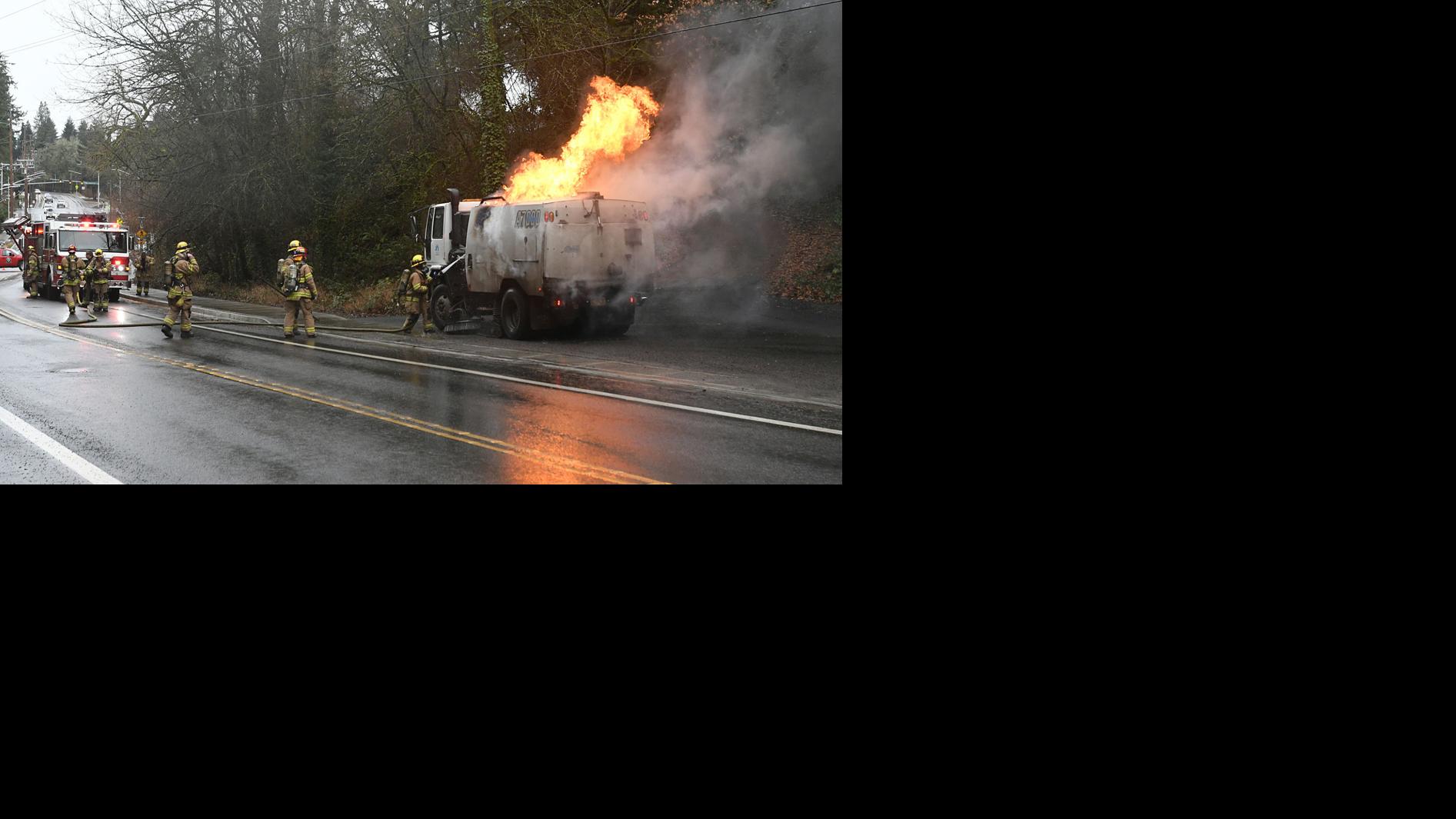 Street sweeper fire closes North Albany Road | Local ... - Albany Democrat Herald