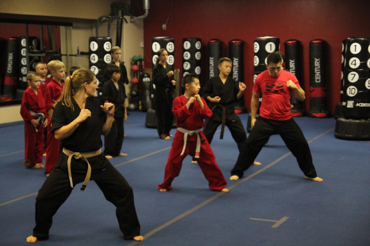 Martial arts students show what they can do at belt