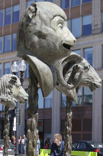 Giant Chinese zodiac sculptures turn heads in Boston