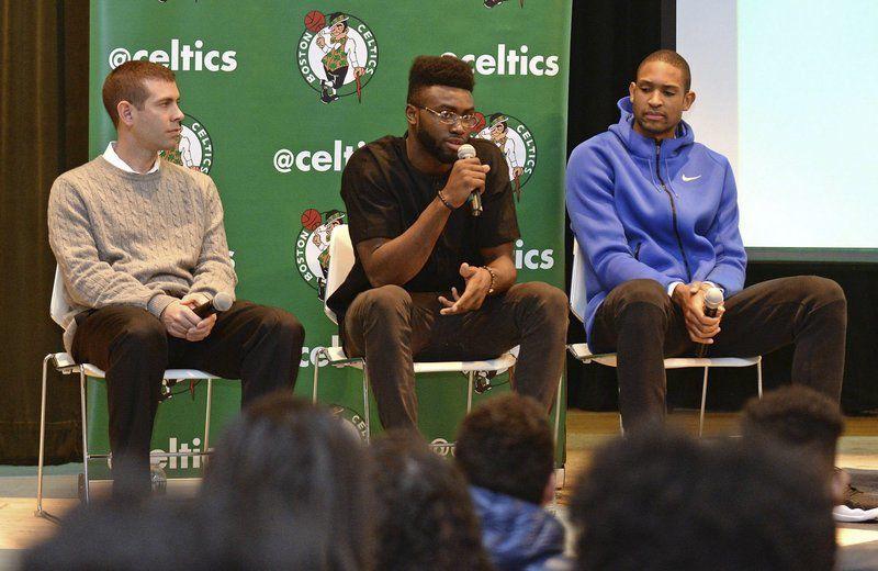 Looking up for answers: Celtics stars help kids with conflict resolution