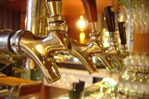 Beer on tap