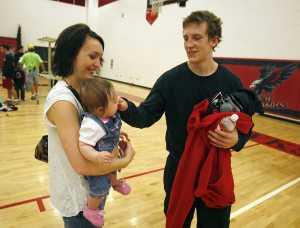 Standout prep wrestler is married father 