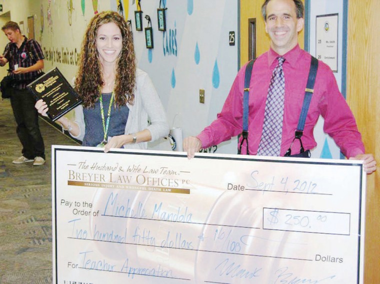 Michelle Mandola receives $250 from local attorneys