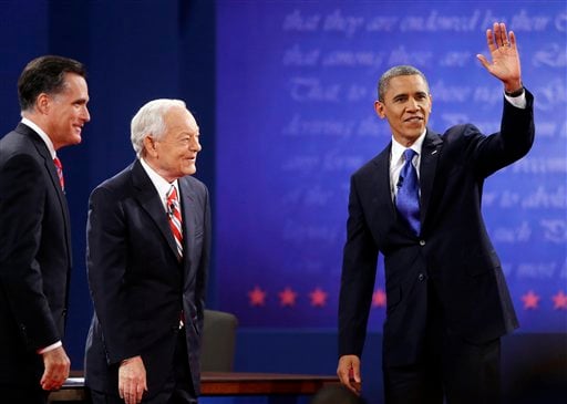 Barack Obama, Mitt Romney, Bob Schieffer
