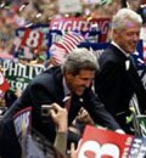 Recovering Clinton campaigns for Kerry 
