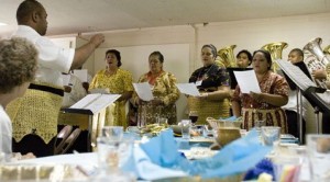 Church marks centennial with gift of water 
