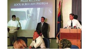 Truck photos released in search for rock burglar 
