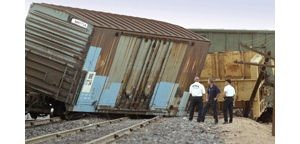 Driver triggers train derailment in Mesa 