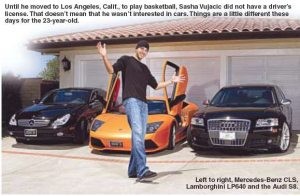 Celebrity Car: Sasha Vujacic 