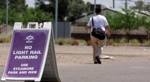 Vacant lot off-limits to Mesa light-rail users 