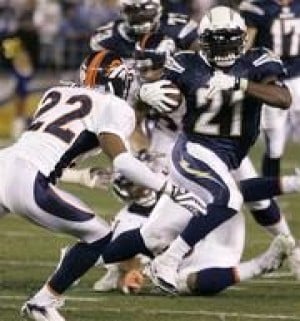 LT grabs rushing lead, Bolts top Broncos 