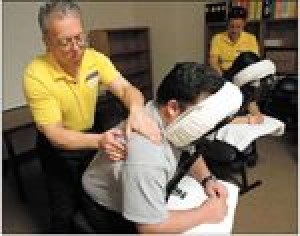 Massages on the job can ease stress of work 