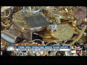 Crime ring operating in Valley pawn shops