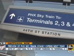 Phoenix Sky Harbor airport Sky Train nears end of 1st phase