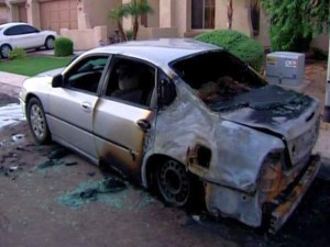 Police investigate burned vehicles in Chandler